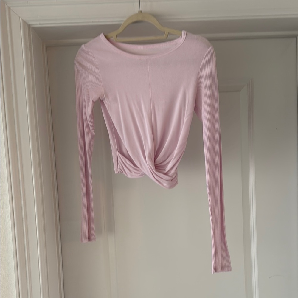 Alo Ballet Long Sleeve Twist Front Top